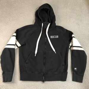 Nike Air Hoodie Adult Small Black Logo Full Zip Sportswear‎ Sweatshirt Mens